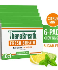 Fresh Breath Chewing Gum, Citrus Mint Flavor