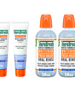 TheraBreath Whitening Oral Rinse & Toothpaste Bundle